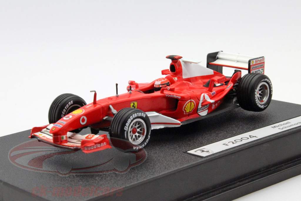 Michael Schumacher Ferrari F2004 #1 champion du monde formule 1 2004 1:43 HotWheels