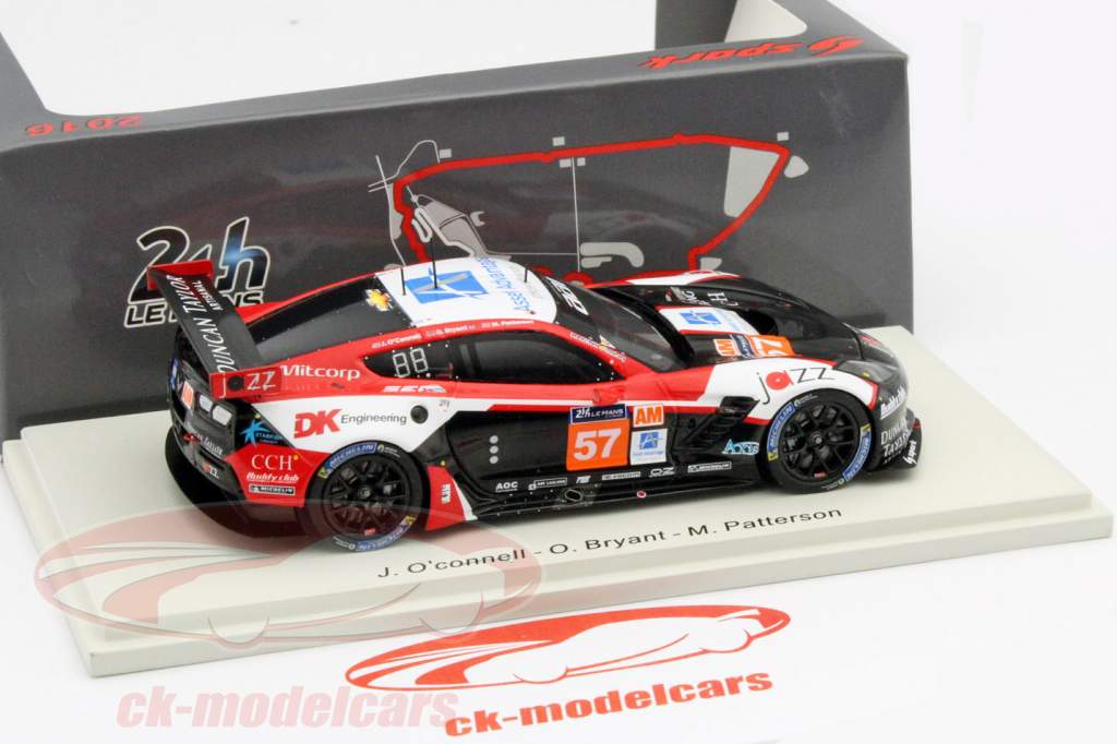 Chevrolet Corvette C7-Z06 #57 24h LeMans 2016 O'Connell, Patterson, Bryant 1:43 Spark