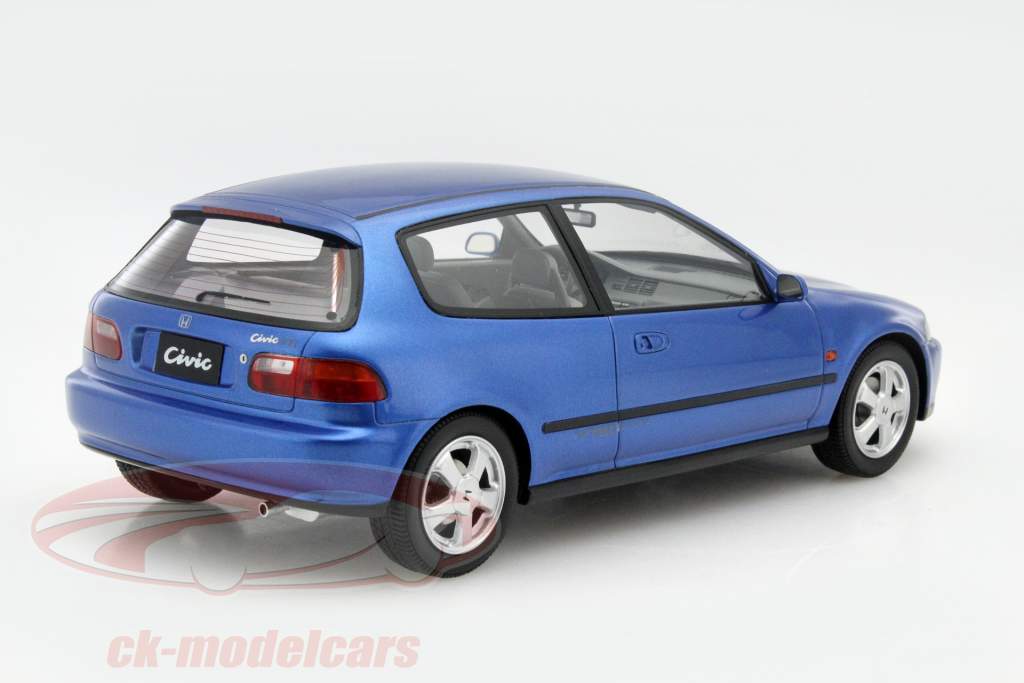 Honda Civic EG6 VTI Hatchback ano 1992 azul 1:18 Triple 9