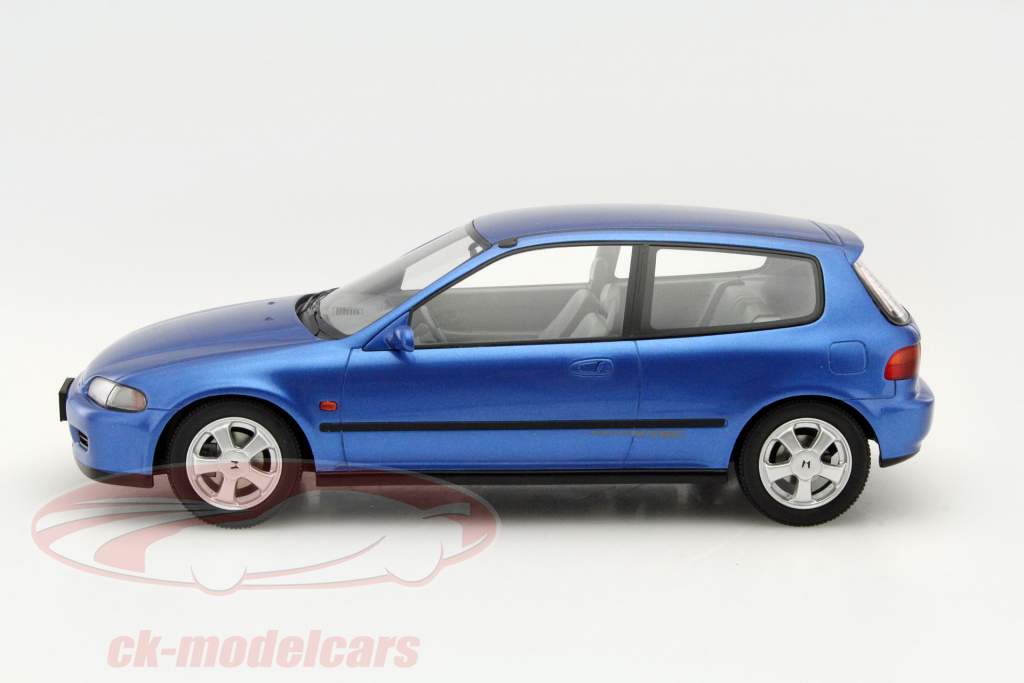 Honda Civic EG6 VTI Hatchback ano 1992 azul 1:18 Triple 9