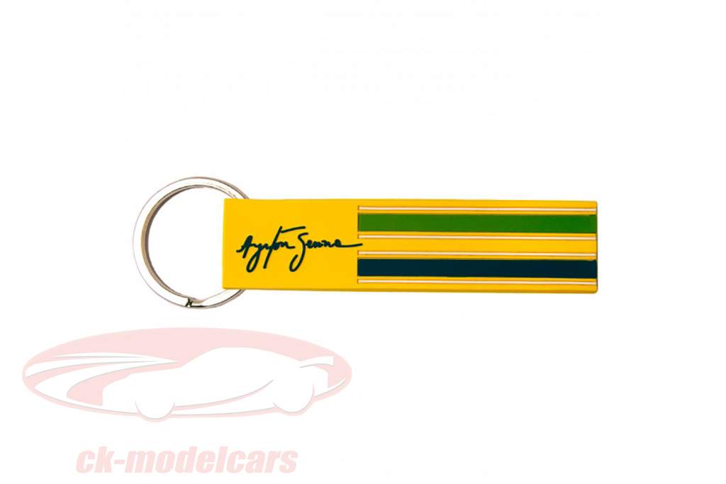 Ayrton Senna porte-clés Loop casque jaune