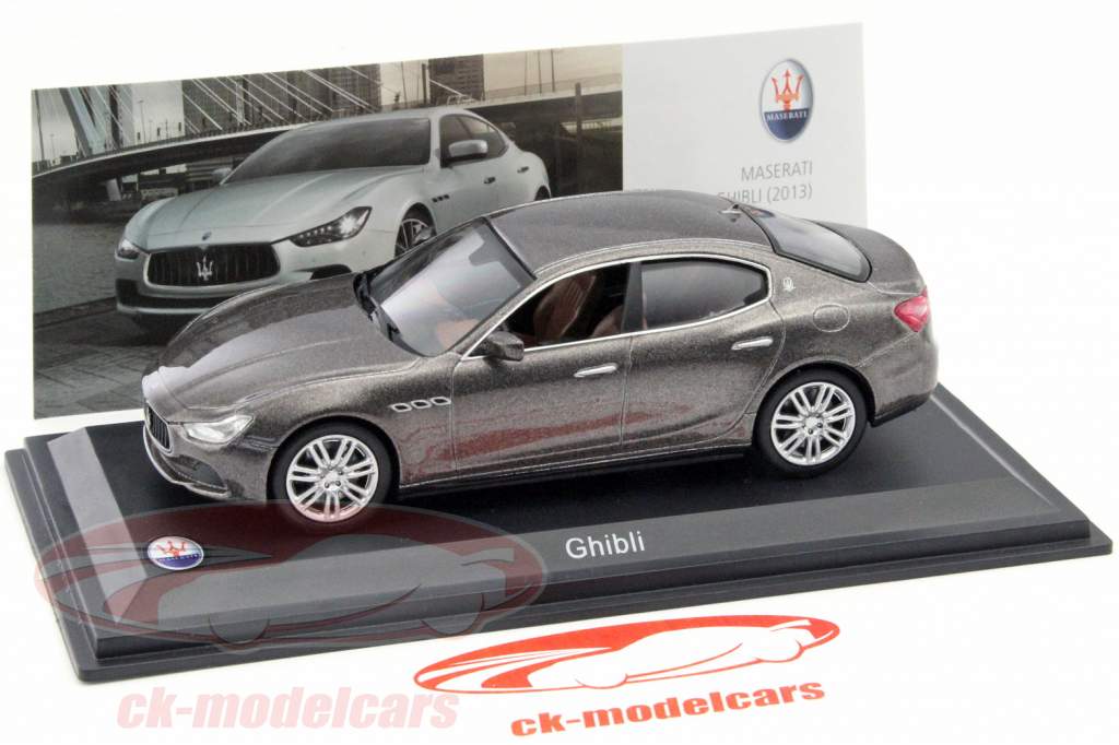 Maserati Ghibli 年 2013 褐色 金属的 1:43 Leo Models