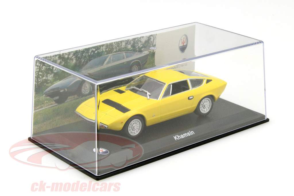 Maserati Khamsin jaar 1973 geel 1:43 Leo Models