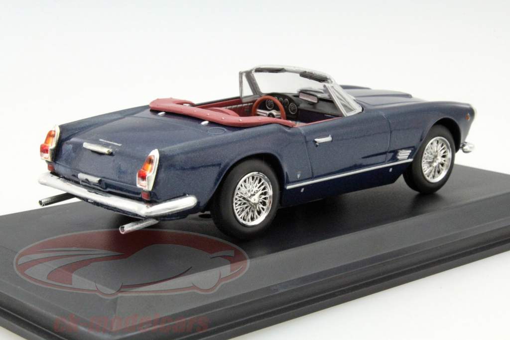 Maserati 3500 GT Spyder Vignale jaar 1960 blauw 1:43 Leo Models