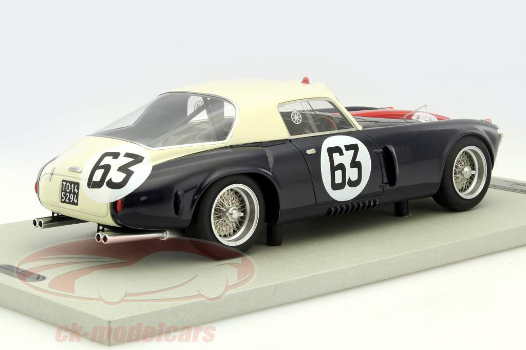 Lancia D20 Coupe #63 24h LeMans 1953 Biondetti, Gonzalez 1:18 Tecnomodel