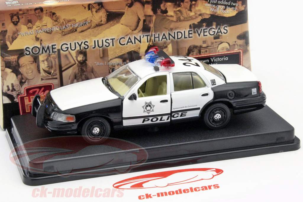 Ford Crown Victoria Police Interceptor The Hangover 2009 sort / hvid 1:43 Greenlight