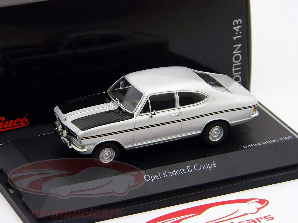 欧宝士官生乙跑车银黑/银黑旭格1:43