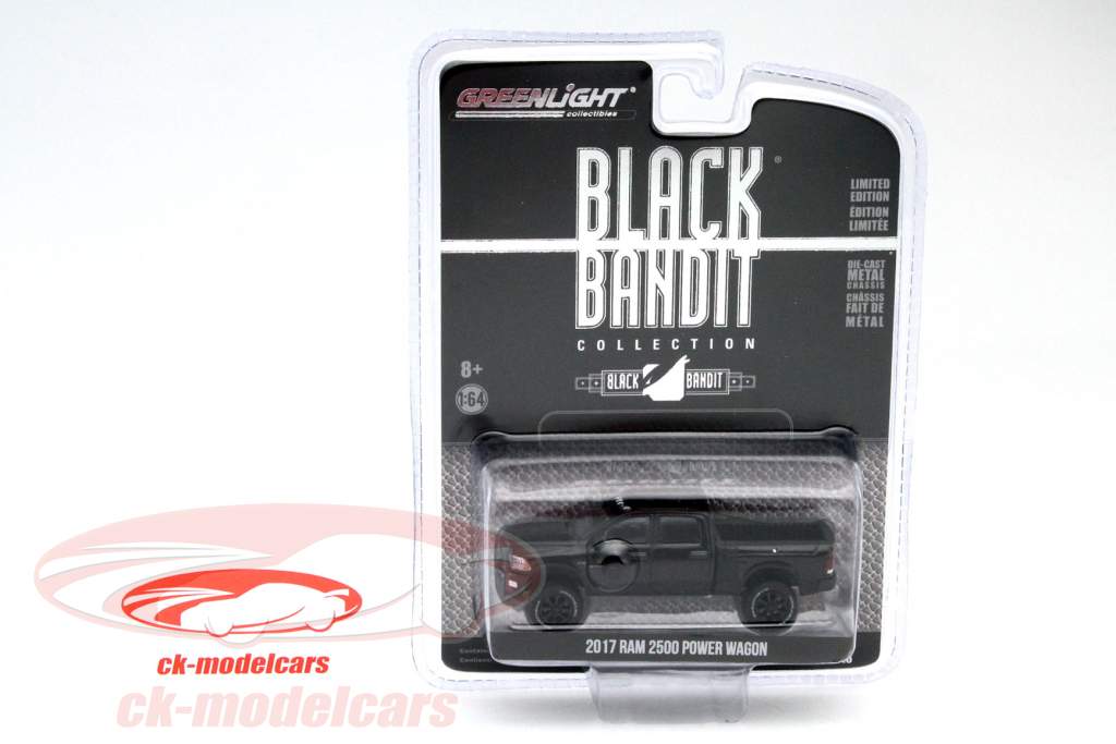 Dodge Ram 2500 Power Wagon год 2017 черный 1:64 Greenlight