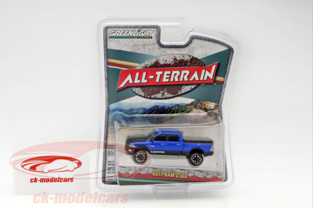 Dodge Ram 2500 год 2017 синий 1:64 Greenlight