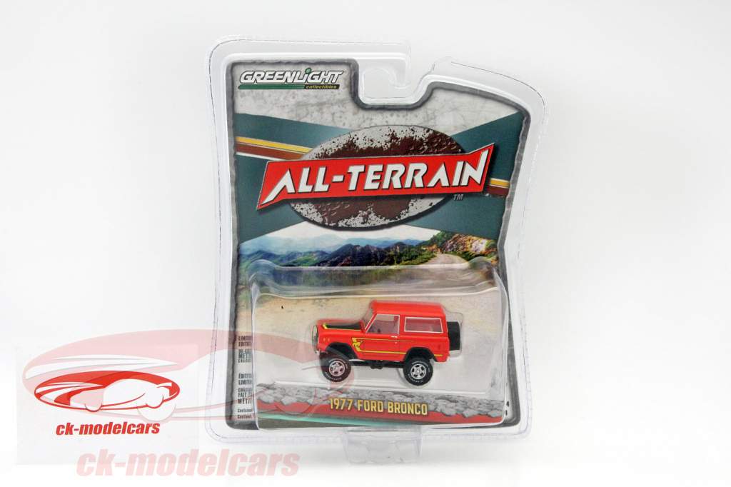 Ford Bronco anno 1977 rosso 1:64 Greenlight