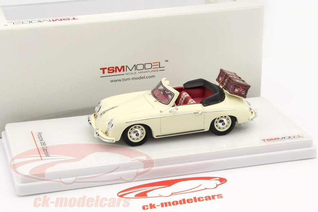Porsche 356 Cabriolet elfenben 1:43 TrueScale