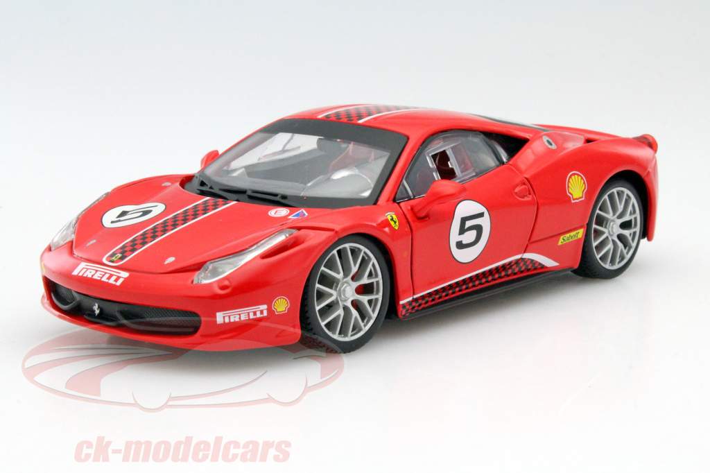 Ferrari 458 Challenge #5 rouge 1:24 Bburago