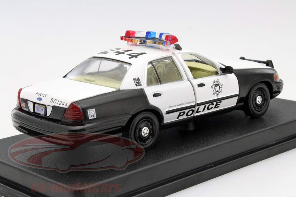 Ford Crown Victoria Police Interceptor The Hangover 2009 sort / hvid 1:43 Greenlight