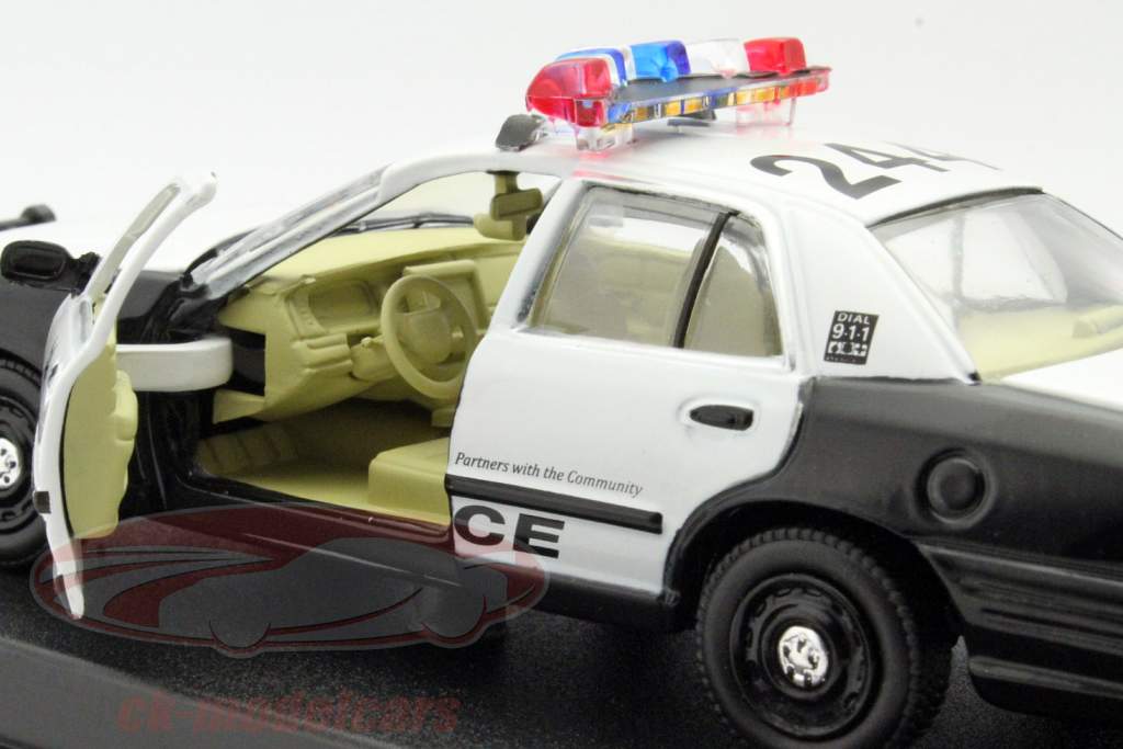 Ford Crown Victoria Police Interceptor The Hangover 2009 sort / hvid 1:43 Greenlight