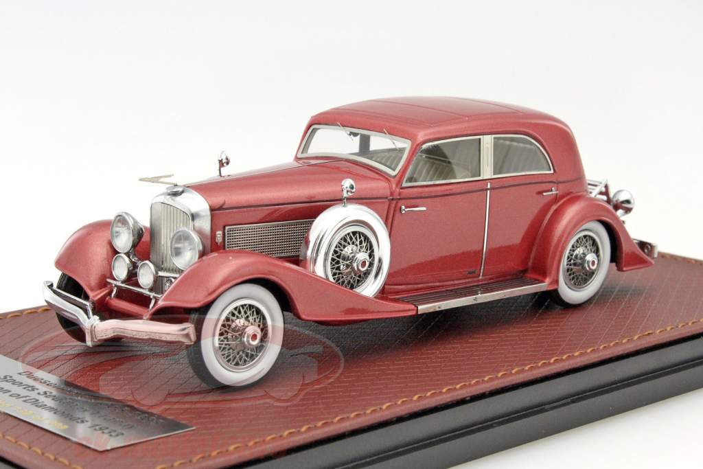 Düsenberg J 365-2385 Sports Sedan år 1933 rød 1:43 GLM