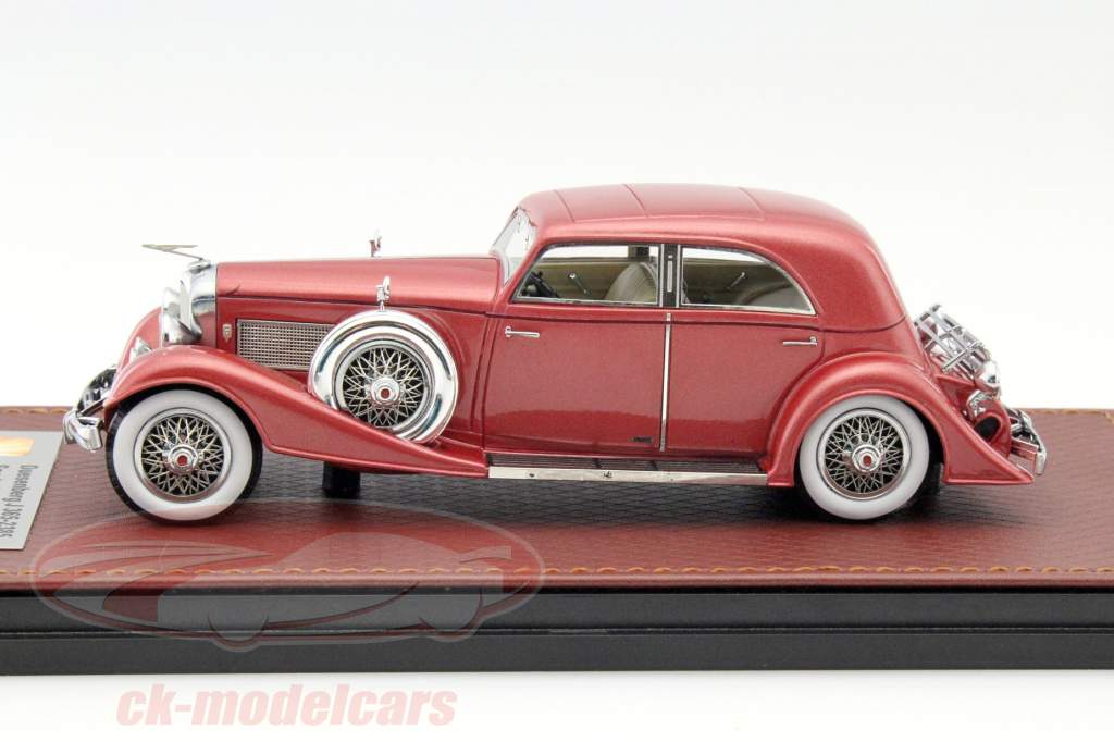 Düsenberg J 365-2385 Sports Sedan år 1933 rød 1:43 GLM