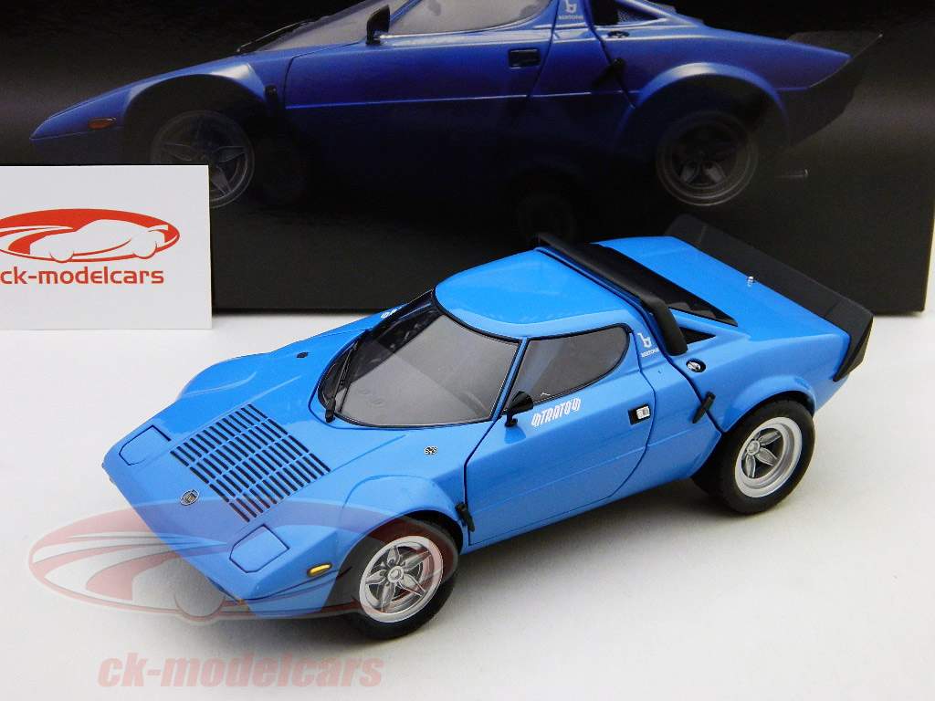 Kyosho 1:18 Lancia Stratos HF Wild Wheel 1974 blue Plain
