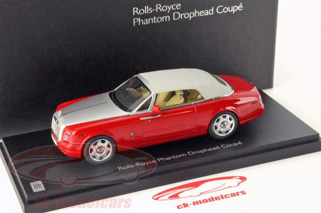 Rolls Royce Phantom Drophead Coupe Baujahr 2012 ensign rot 1:43 Kyosho