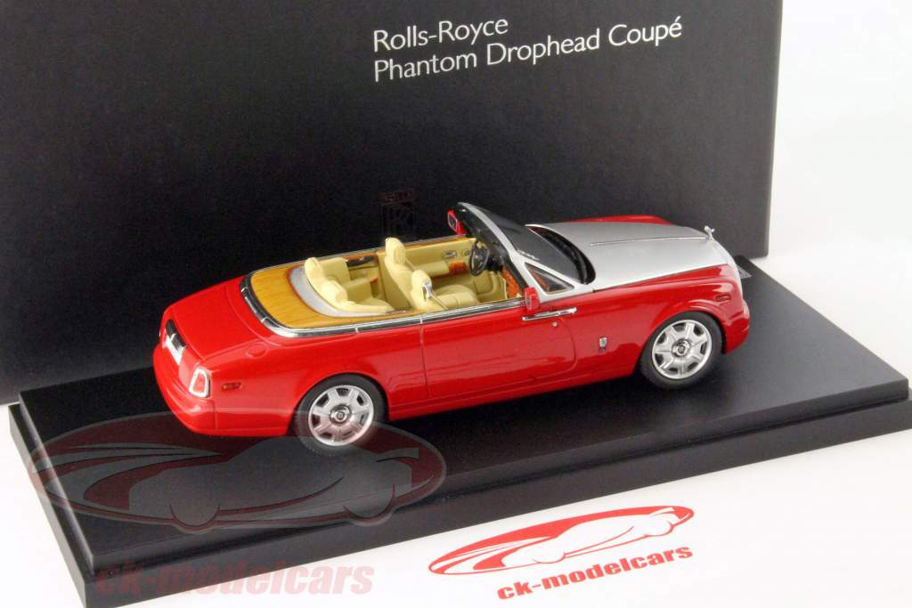 Rolls Royce Phantom Drophead Coupe Baujahr 2012 ensign rot 1:43 Kyosho
