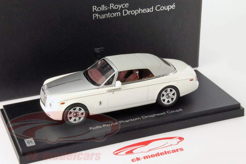 Rolls Royce Phantom Drophead Coupe År 2012 Engelsk hvid 1:43 Kyosho