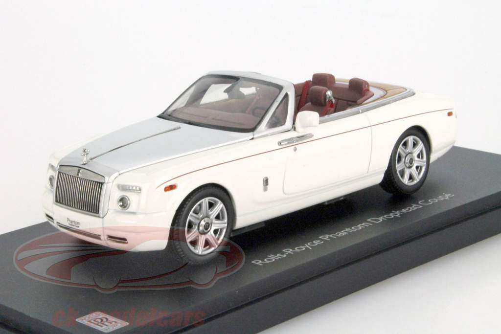 Rolls Royce Phantom Drophead Coupe År 2012 Engelsk hvid 1:43 Kyosho