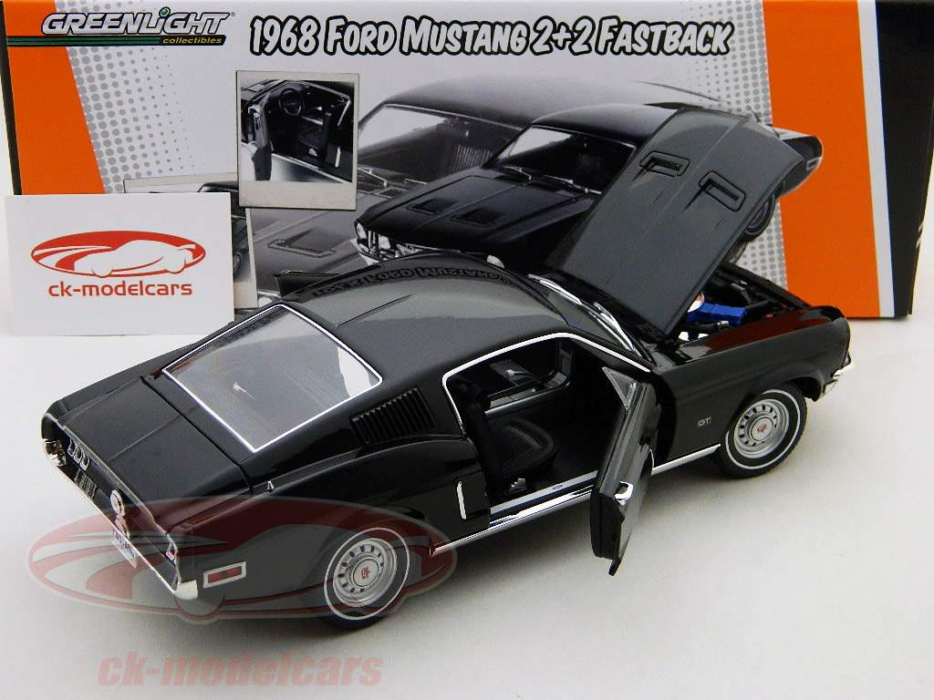 Ford Mustang GT Fastback 1968 black 1:18 GL