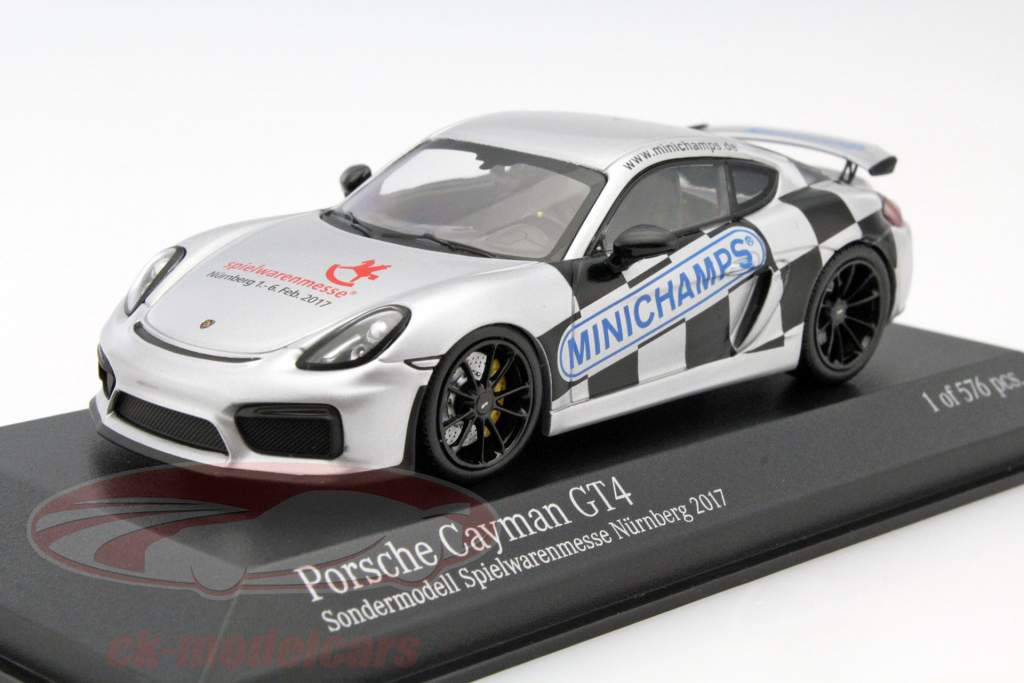 Porsche Cayman GT4 special Edition Toy Fair Nuremberg 2017 1:43 Minichamps