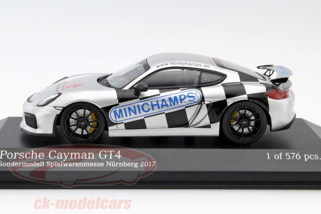 Porsche Cayman GT4 特別版 玩具見本市 ニュルンベルク 2017 1:43 Minichamps