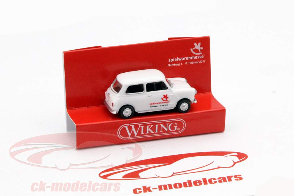 Mini Cooper Toy Fair Nürnberg 2017 blanco 1:87 Wiking