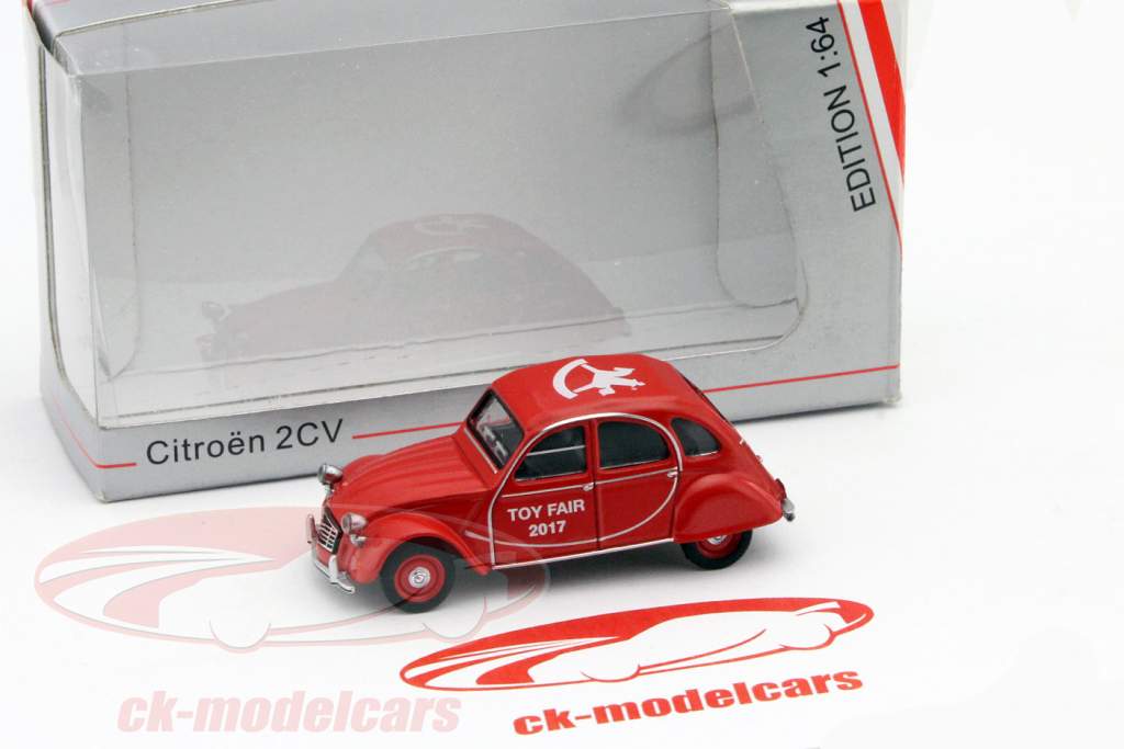 Citroen 2CV Toy Fair Nürnberg 2017 rød 1:64 Schuco