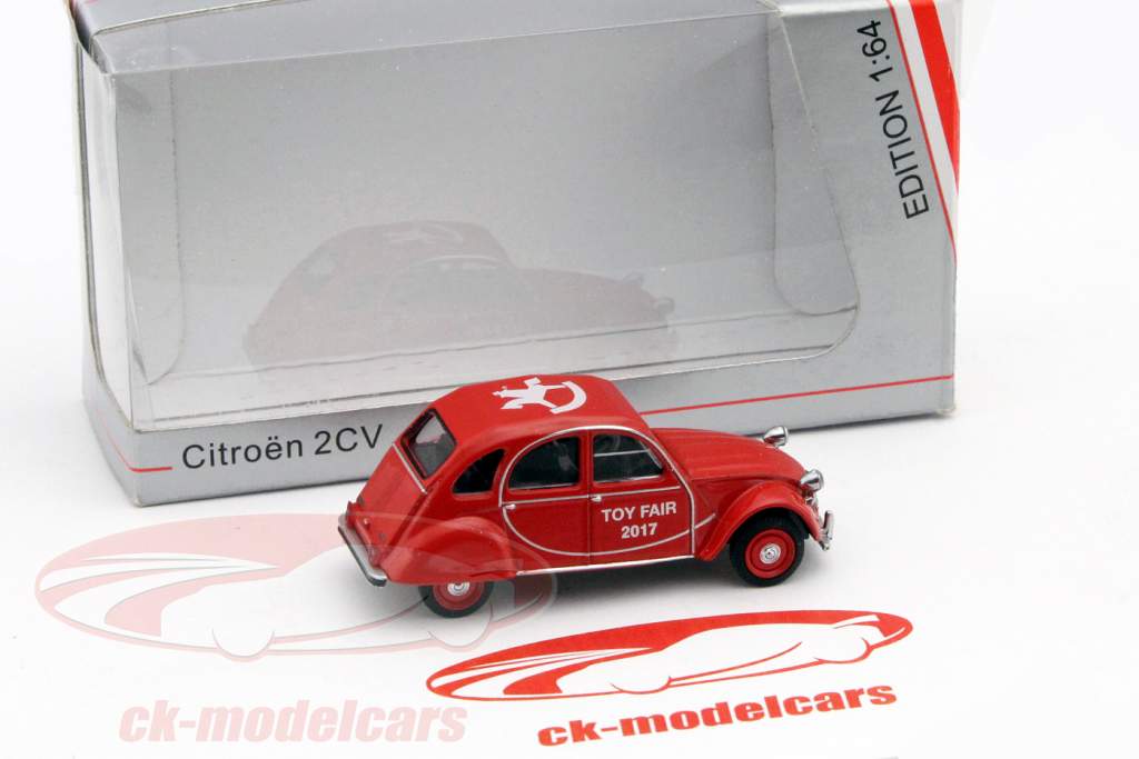 Citroen 2CV Toy Fair Nürnberg 2017 rød 1:64 Schuco