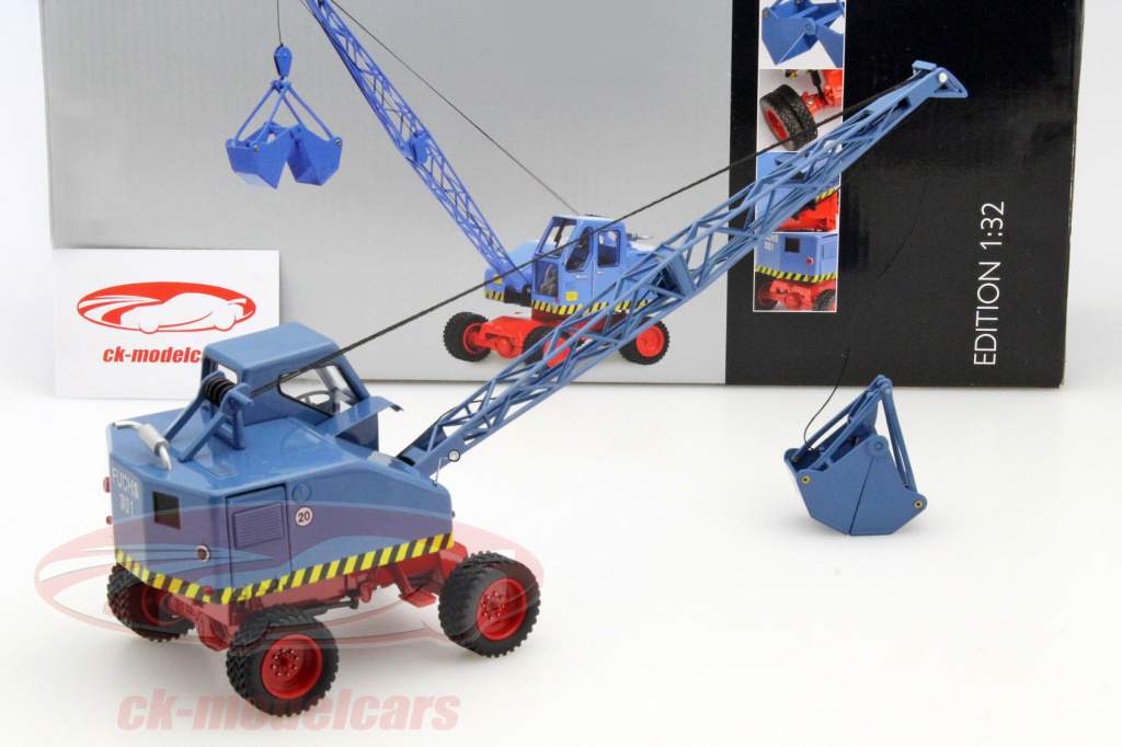 Fuchs scavatrice 301 blu 1:32 Schuco