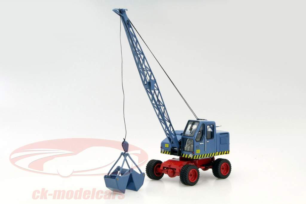 Fuchs graafmachine 301 blauw 1:32 Schuco