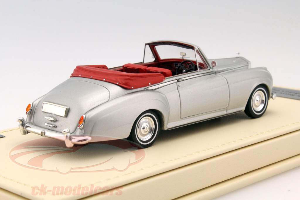 Rolls-Royce Silver Cloud Drophead Coupe jaar 1959 zilver 1:43 TrueScale