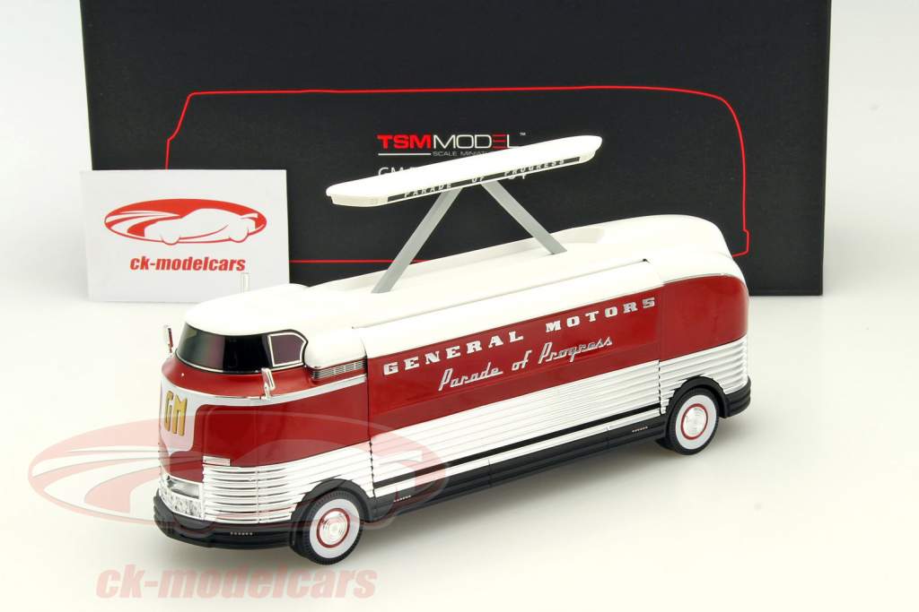 GM Futureliner Three Dimensional Sound 年 1954 白色 / 红 / 银 1:43 TrueScale