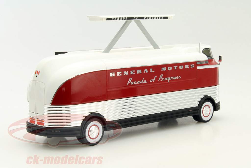 GM Futureliner Three Dimensional Sound 年 1954 白色 / 红 / 银 1:43 TrueScale