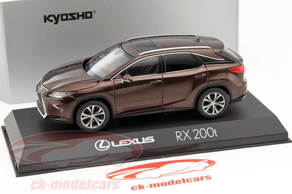 Kyosho 1:43 Lexus RX 200t 年2016 茶褐色金属的03663AM 模型