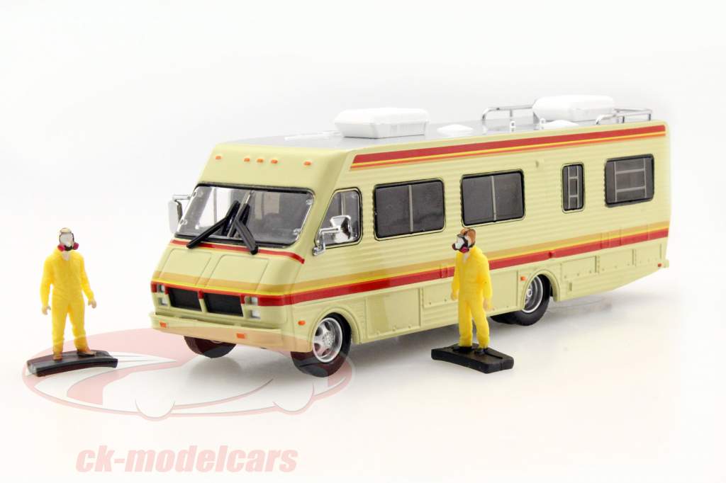 Fleetwood Bounder année de construction 1986 Série TV Breaking Bad 2008-13 avec 2 jaune chiffres 1:64 Greenlight