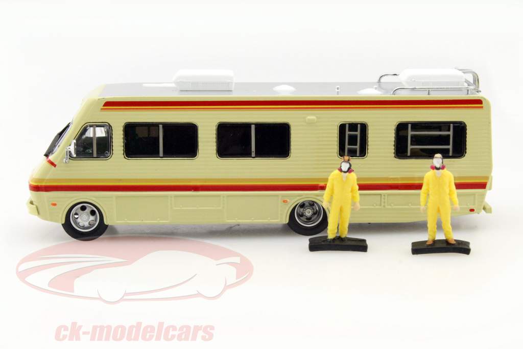 Fleetwood Bounder année de construction 1986 Série TV Breaking Bad 2008-13 avec 2 jaune chiffres 1:64 Greenlight