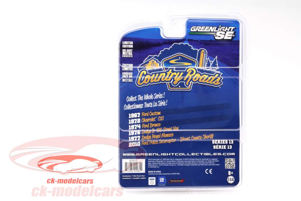 Chevrolet C10 Eagle Mod año 1972 blanco 1:64 Greenlight