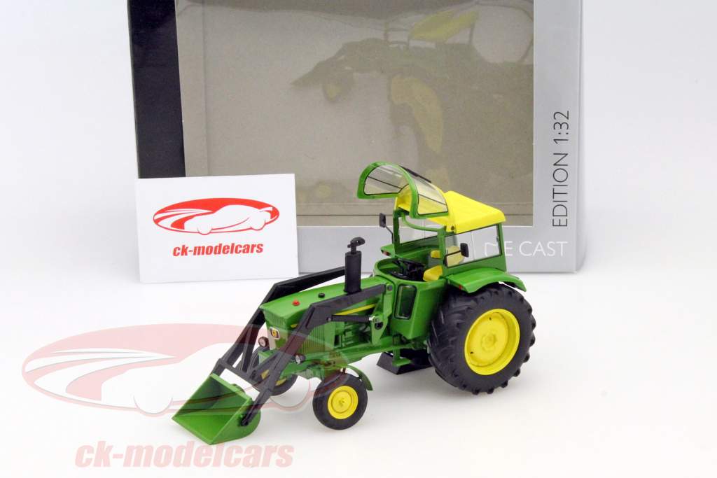 John Deere 3120 trattore con cappuccio e caricatori frontali verde 1:32 Schuco