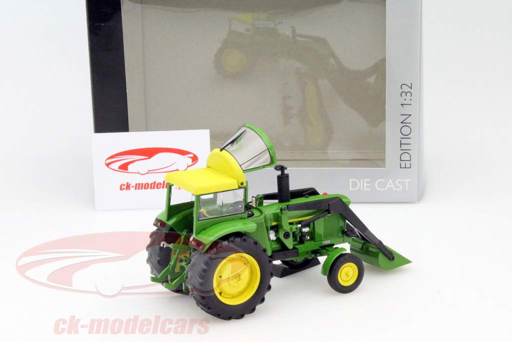John Deere 3120 trattore con cappuccio e caricatori frontali verde 1:32 Schuco