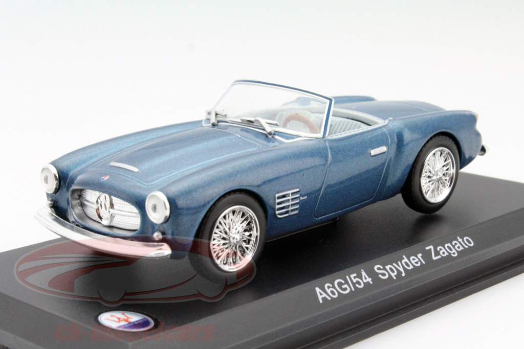 Maserati A6G/54 Spyder Zagato год 1955 синий 1:43 Leo Models