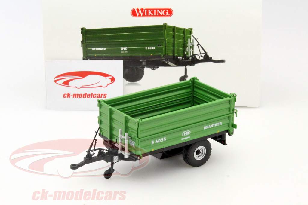 Brantner E 6035 Einachs-Dreiseitenkipper grün 1:32 Wiking