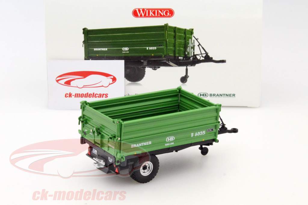 Brantner E 6035 Einachs-Dreiseitenkipper grün 1:32 Wiking