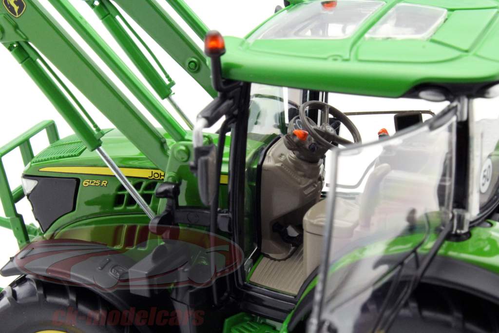 John Deere 6125R Traktor mit Frontlader grün 1:32 Wiking