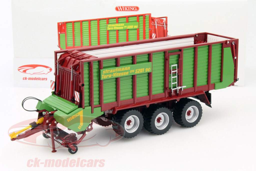 Strautmann Tera Vitesse snittevogne grøn / rød 1:32 Wiking