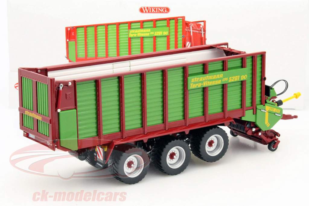 Strautmann Tera Vitesse snittevogne grøn / rød 1:32 Wiking