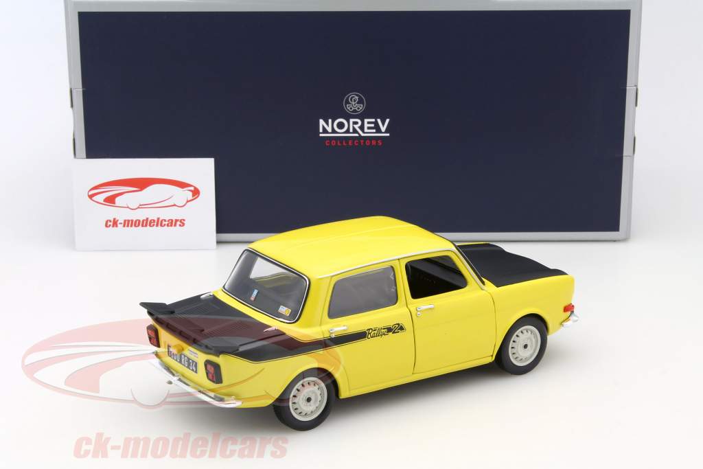 Simca 1000 Rallye 2 año 1976 amarillo 1:18 Norev