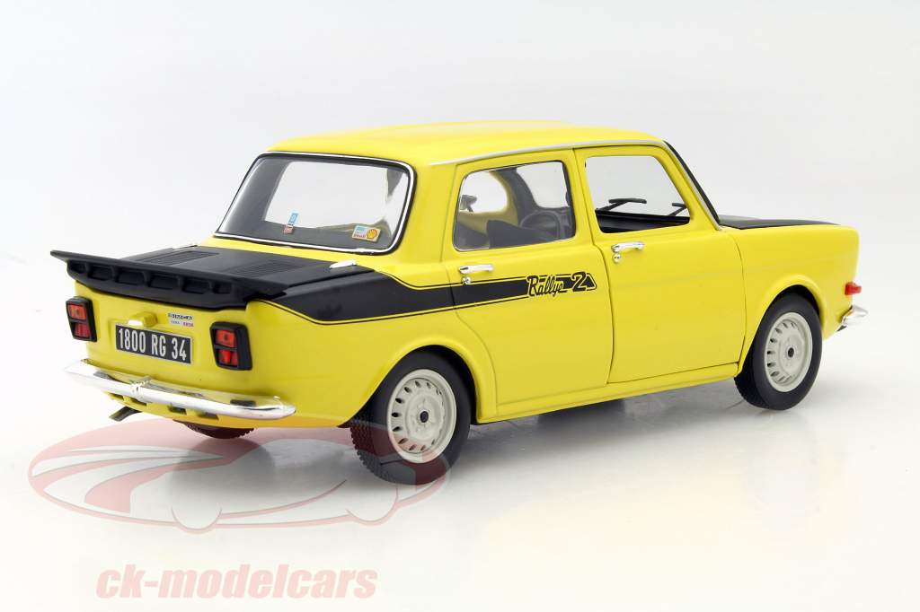 Simca 1000 Rallye 2 año 1976 amarillo 1:18 Norev
